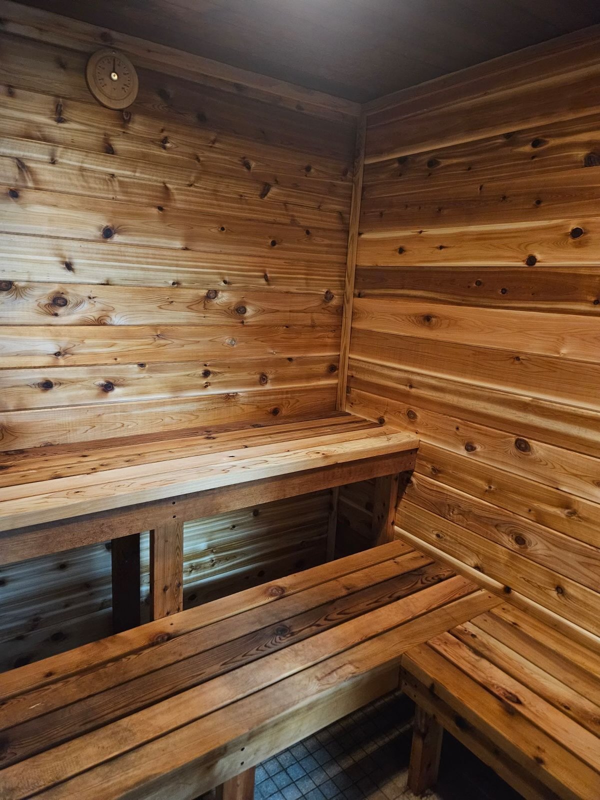 Cedar dry sauna