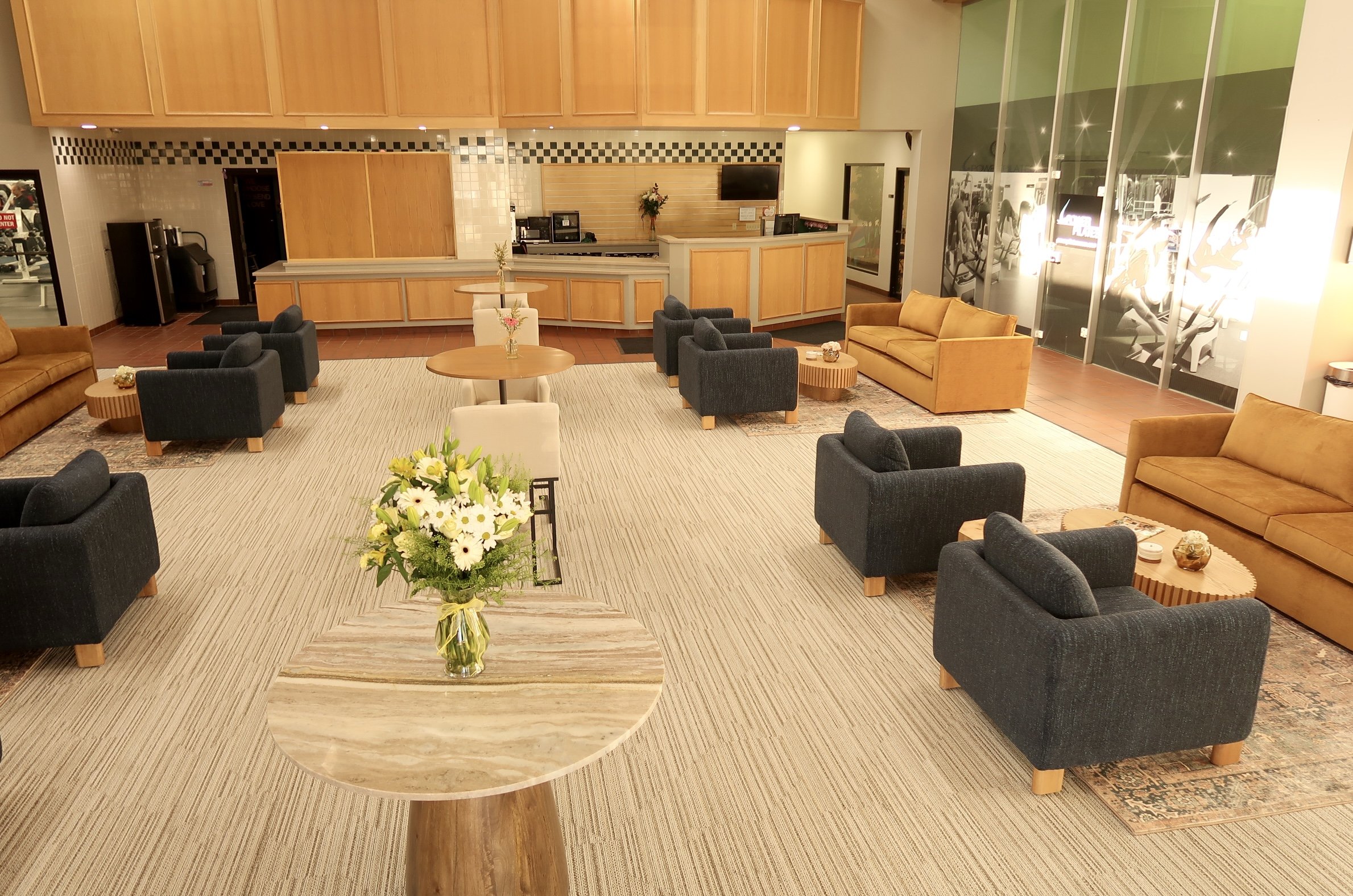The member lounge at WRS Athletic Club